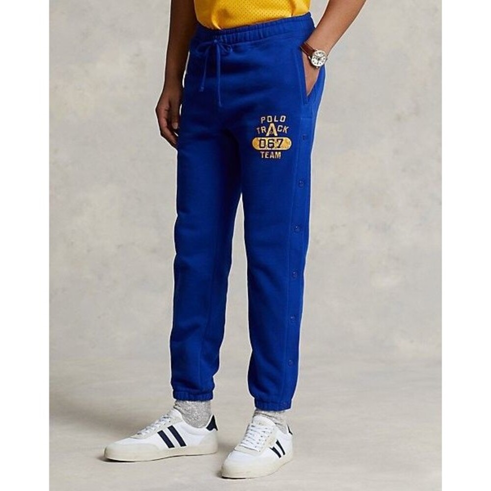 Polo Ralph Lauren Men's Logo Fleece Tear Away Pant Track Team Atheisure Size L